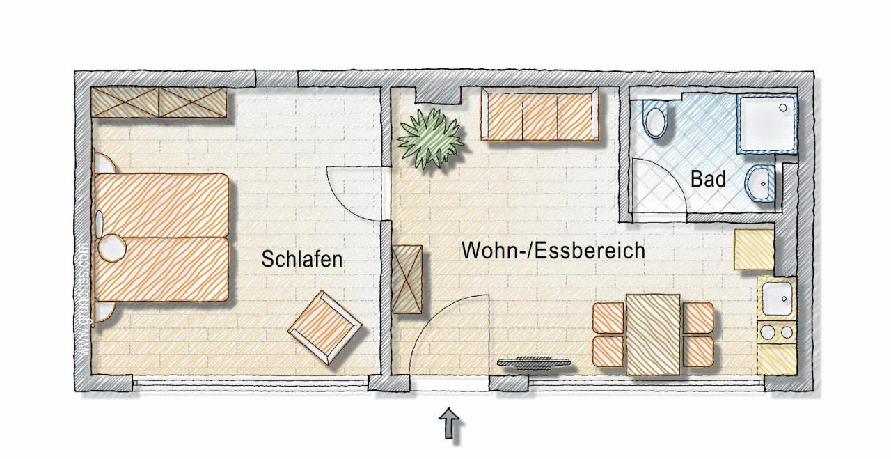 2-Zimmer-Appartment In Top-City-Lage Mit Parken Und Klimaanlage Nuremberg Exterior photo
